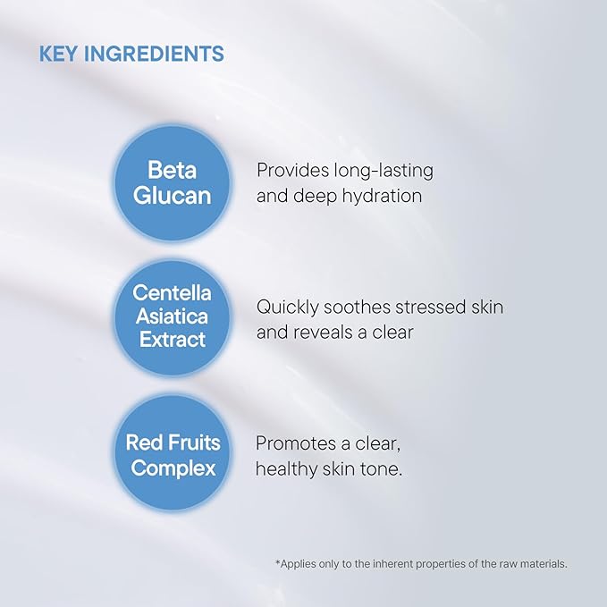 IUNIK Beta-Glucan Daily Moisture Cream – Beta-Glucan & Centella Lightweight Vegan Moisturizer for Deep Hydration & Skin Barrier Care, Korean Skincare for Dry & Sensitive Skin, 60ml / 2.02 fl oz