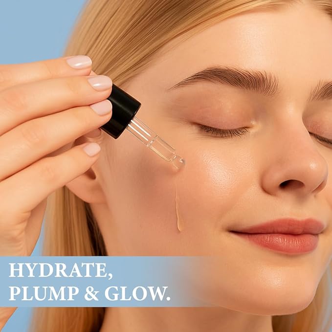 Hyaluronic Acid Serum with Vitamin C & E – Deep Hydration, Brightening & Anti-Aging | Plumps, Smooths Fine Lines & Wrinkles | Lightweight, Non-Greasy, Fragrance-Free