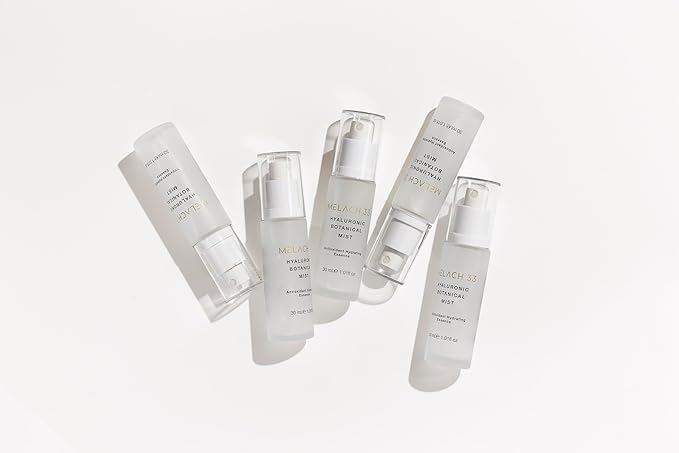 Hyaluronic Botanical Mist. Hydrating mist with pomegranate and grapeseed oils. Antioxidants and hyaluronic acid. Refreshes skin. Instant hydration