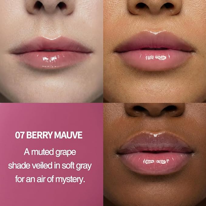 VIDIVICI Peptide Butter Tint Balm | 10 Color Variants, Moisturizing Lip Tint with Melting Peptide Complex™ & Sheer Tinted Glow - 07 BERRY MAUVE (12g, 0.42Oz)