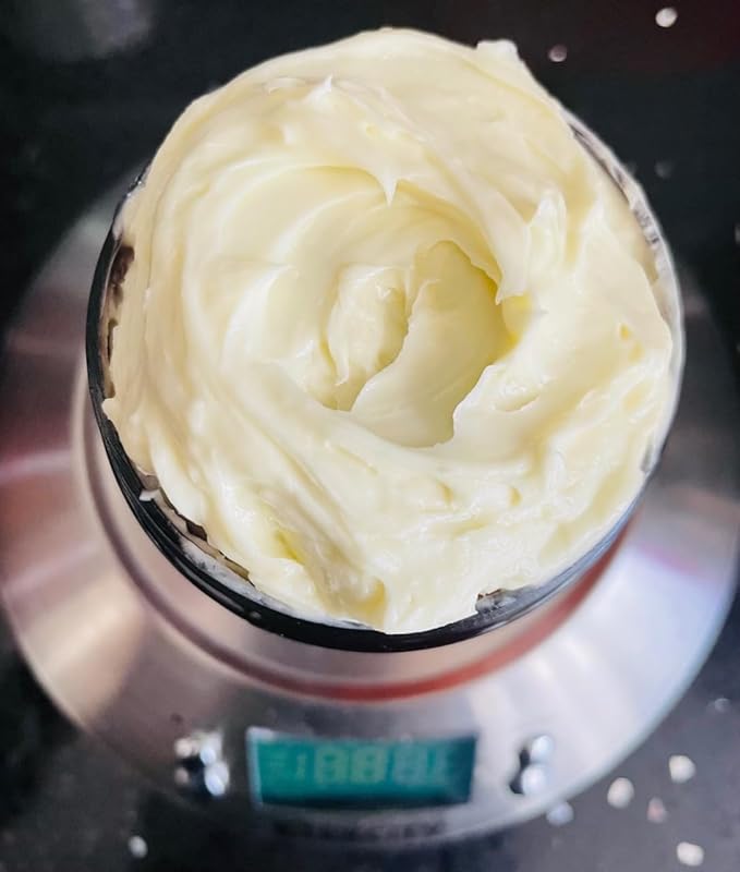Mango Butter 2 LB Pure, Natural, Hand -packed, Fresh & Fluffy in DIY mixes | Obtained from Mango seeds | Use for DIY leave in conditioner, Salves, Body Butter, Lotions & Soaps