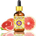 Deve Herbes Pure Grapefruit Essential Oil (Citrus paradisi) with Glass Dropper Steam Distilled 15ml (0.50 oz)