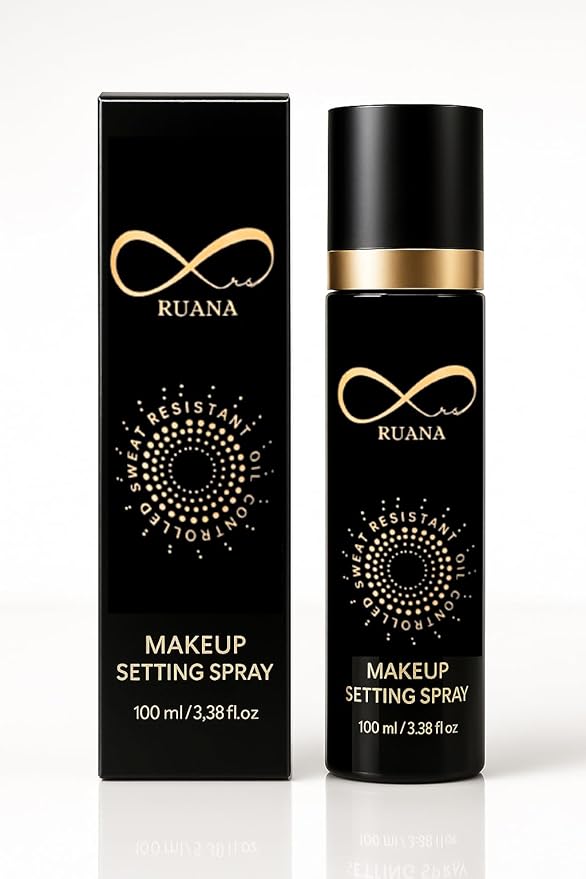 Ruana Makeup Setting Spray – Viral Matte Finish, 16-Hour Hold, Oil & Sweat Control Mist, 3.38 fl oz