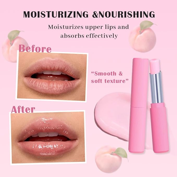 BINGBRUSH 3PCS Double Core Lipstick Set, Hydrating & Moisturizing Lipstick, Long Lasting Smooth Lip Color, Fruit Flavor Lipstick for Dry Lips