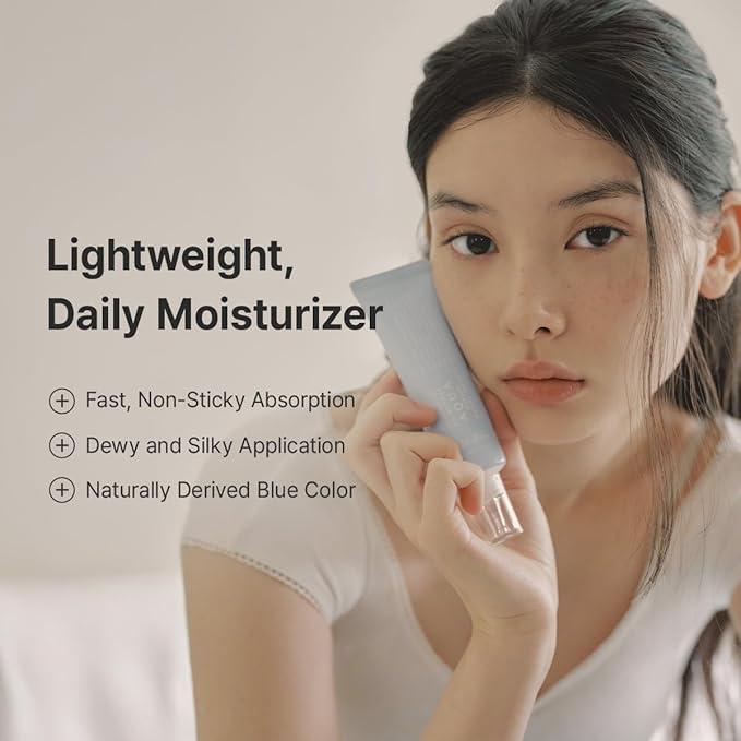 Dr.Althea Aqua Marine Watery Cream | Daily Face Moisturizer for All Skin Types | Deep Hydration Face Cream with Hyaluronic Acid | Vegan Korean Skincare, 1.69 Fl Oz