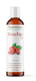 Rosehip Oil Refined 4 fl. oz. – Cold Pressed, 100% Pure & Natural Carrier for Skin, Face, Body, and Hair Moisturizing. Great for DIY Creams, Lotions, and Lip Balms
