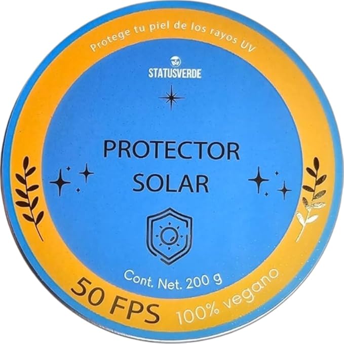 Sunscreen SPF 50, biodegradable, vegan, with cactus extract, water resistant. sunscreen, against UV rays. 200g