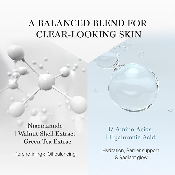 starlike Niacinamide 21% Pore Serum I 1.69 Fl oz (50ml) I Korean Moisturizing & Oil Balancing Facial Serum I Soothing, Lightweight & Fresh Finish I 17 Amino Acids & Hyaluronic I Glowing Skin Care