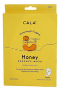 Cala Honey Essence Facial Sheet Masks, 5 Pack - Illuminating Vitamin B3 (Niacinamide) Face Masks, Ultra-Thin 5-Min No-Rinse Hydrating Sheets for Dry, Dull Skin