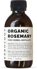 Erbology Organic Rosemary Water 3.4 fl oz - Premium Food Grade Hydrolate of Rosemary - Healthy Hair - Small Batch - Sustainably Sourced Straight from Farm in Provence, France