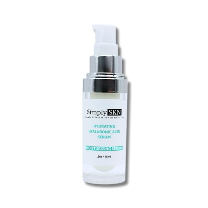 Hyaluronic Acid Serum For Face - Hydrating Serum Visibly Plumps Skin - For All Skin Types - Anti Aging Serum with Vitamin C and Vitamin E - 0.5 Fl. Oz. Travel Size