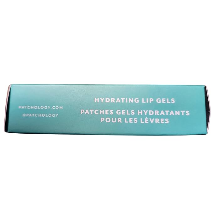 Patchology FlashPatch Hydrating Lip Mask Gels with Hyaluronic Acid, Green Tea & Peptides – Ultra Moisturizing Lip Treatment for Dry Lips – Hydration & Repair (5 Count)