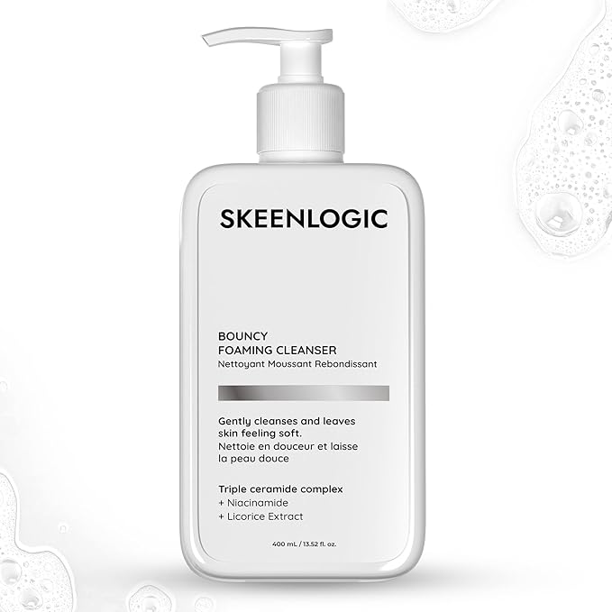 Gentle Foaming Cleanser – Gentle Face Wash for Men & Women with Licorice, Niacinamide & Ceramides – for All Skin Types – Non-Comedogenic – 400ml