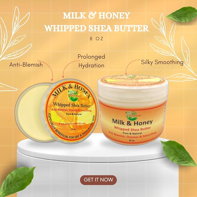 Mine Botanicals Milk & Honey Whipped Shea Butter