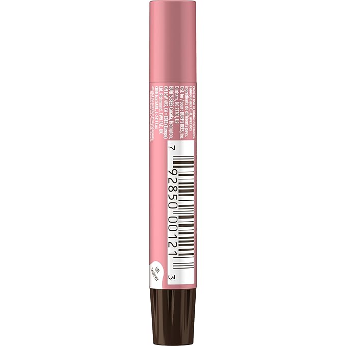 Burt's Bees Shimmer Lip Tint Set, Tinted Lip Balm Stick, Moisturizing for All Day Hydration with Natural Origin Glowy Pigmented Finish & Buildable Color, Peony (4-Pack)
