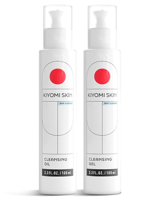 Face Cleansing Oil & Gel Cleanser Set - Hydrating Facial Skincare Kit - Gentle, Fragrance-Free Formulas for All Skin Types - Vegan