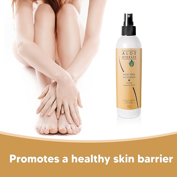 Body Lotion Spray – Oasis of Moisture Hydrates, Restores, Softens & Protects. Non-Greasy Moisturizer, Body Cream & Hand Lotion – Aloe vera, Hyaluronic acid, Ceramide, Vitamins & Prebiotics