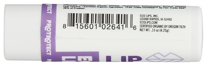 Protect Lip Balm Vanilla Lavender ECO LIPS 0.15 oz Stick