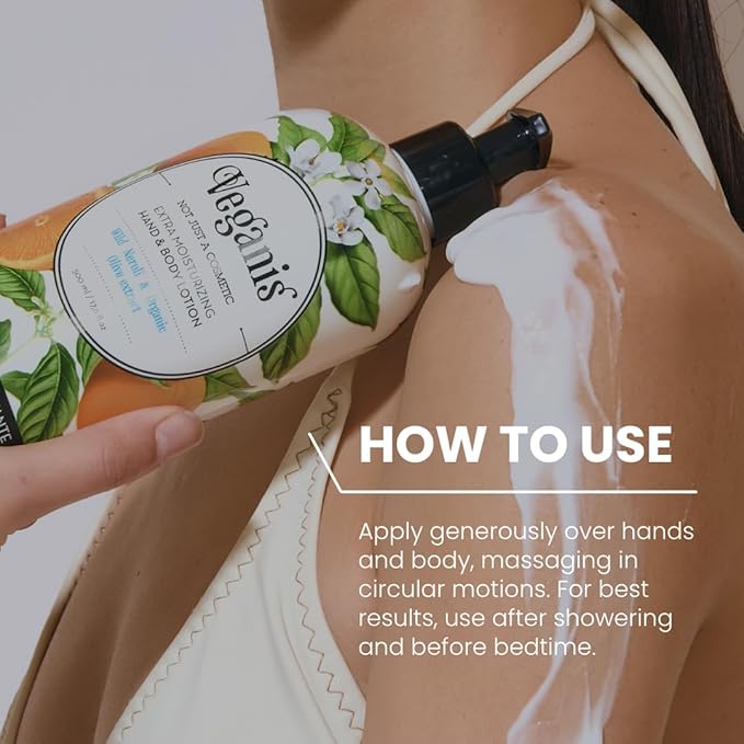 Body Lotion for Dry Skin – Nourishing & Hydrating Formula with Wild Neroli & Organic Olive – Softening Moisturizer For Hands, Smooth & Soft Skin 17,6 Fl Oz
