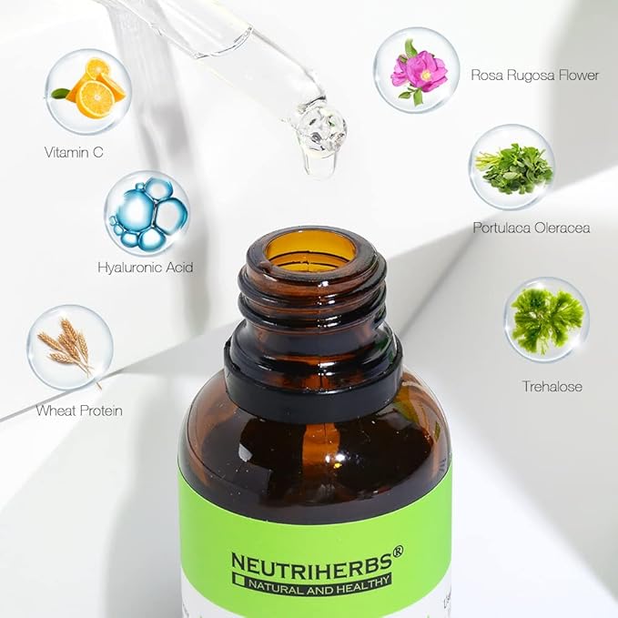 Neutriherbs Hyaluronic Acid Serum, Lightweight/Rapidly Hydrate Skin, Daily Facial Serum Improve Oily, Dehydrated, Acne-Prone Skin - 30ml / 1fl Oz