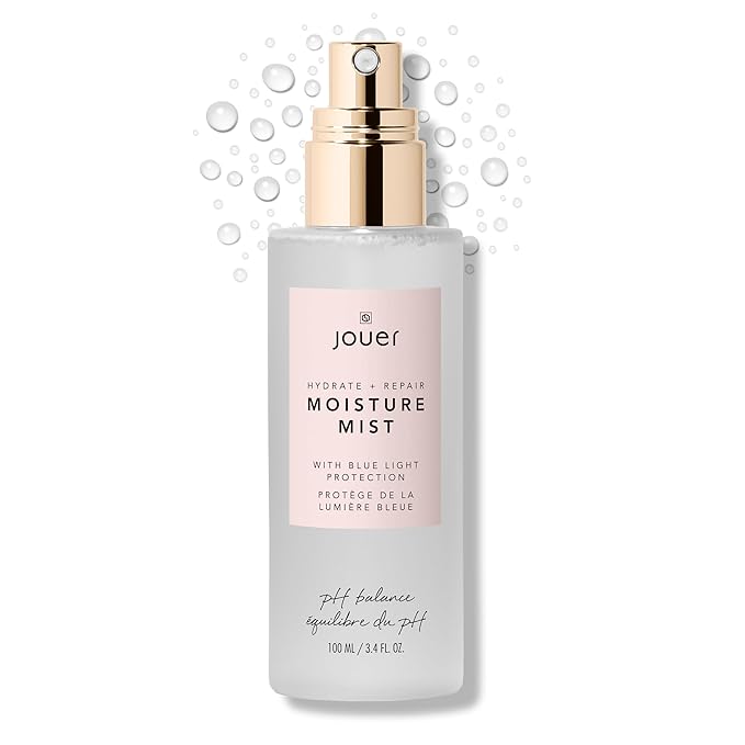 Jouer Hydrate & Repair Moisture Mist with Blue Light Protection, 100ml – Hydrating Face Spray – Makeup Refreshing Mist – Vegan, Paraben-Free, Gluten-Free, Cruelty-Free, Talc-Free