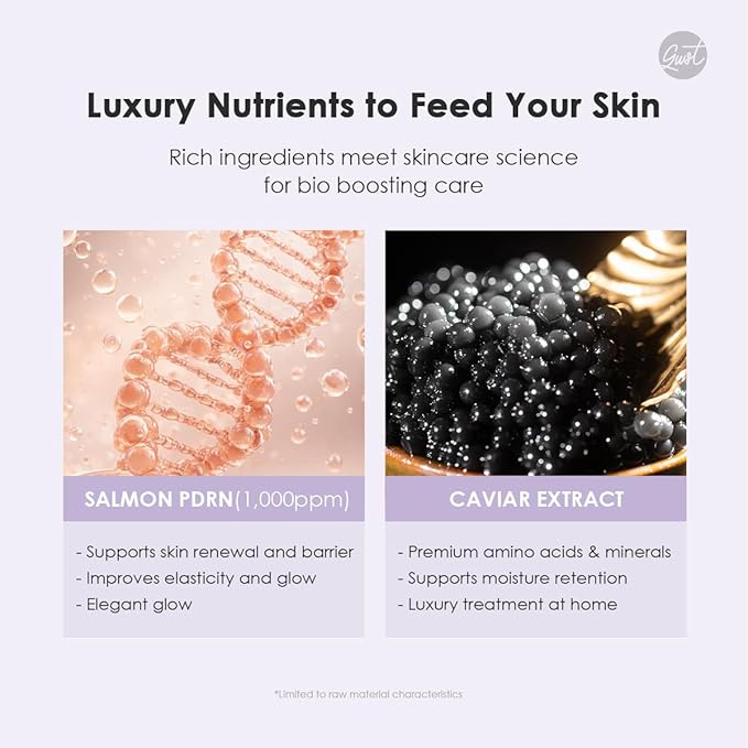 glowiest Dream Glow Bio Skin Booster Sheet Mask (30 Count) – PDRN, Caviar Extract & Centella Exosome, Daily Hydrating & Radiance Boost Mask, Korean Skincare (PDRN + Caviar Extract + Centella Exosome)