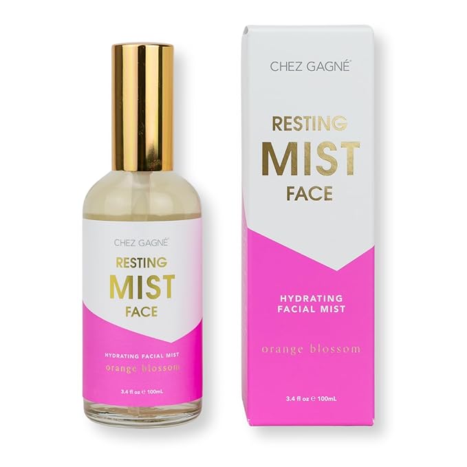 Hydrating Facial Mist Spray 3.4 fl oz - Resting Mist Face Orange Blossom - Vegan Clean Beauty Face Mist - With Aloe, Hibiscus, Sea Grape and Snow Mushroom - Made in USA - Glow and Setting Spray