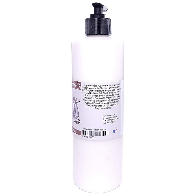 Blossom to Bath Turkish Coffee Lotion (16 ounce) - Natural Fragrance - Absorbs Quickly with a Sweetly Rich And Spicy Scent