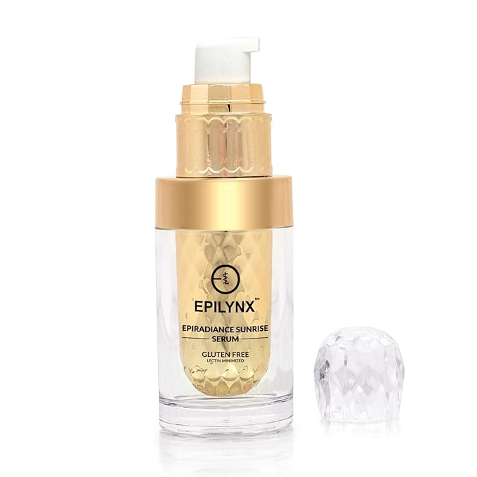 Vegan Allergen-Free for Sensitive Skin EpiRadiance Sunrise Morning Face Serum - Anti Aging Firming and Glowing - Niacinamide and Hyaluronic Acid - EPILYNX by Dr. Liia