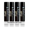 Vanilla Lip Balm 4-Pack – No Menthol No Camphor No Phenol – Natural Formula, Smooth Long-Lasting Moisture for Dry Lips