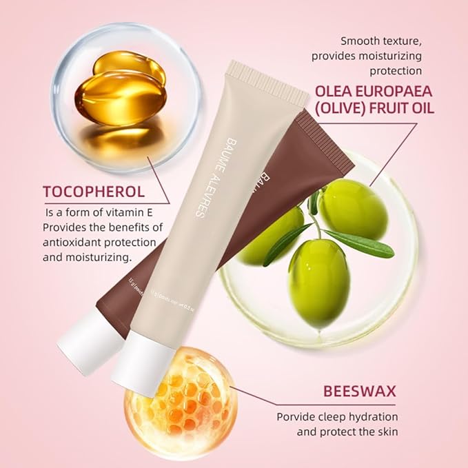 Butter Lip Balm – Ultra-Hydrating Lip Care with Shea Butter & Olive Oil,Soothes Dry Lips with Natural Tint & Gloss Effect,Lip Plumper Moisture & Light Lip Stain Finish #1 Vanilla