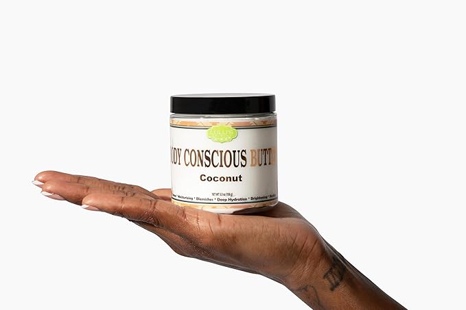 Lulu's Holistics Coconut Body Conscious Butter for Intense Moisture, Skin Nourishment, and Lasting Softness and Radiance