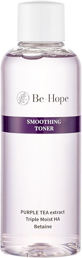 Be-Hope Vegan Luxury Smoothing Toner – Hydrating and Calming Facial Toner with Vegan Peptides, Panthenol, Allantoin – pH Balanced, Sensitive Skin – 200ml / 6.76 fl oz
