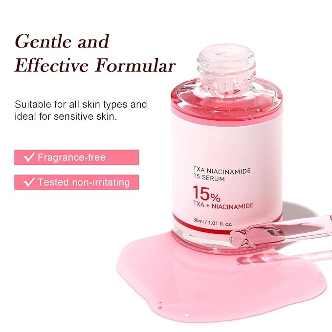 TXA 5% + Niacinamide 10% Facial Serum for Dark Spot, Uneven Skin Tone & Daily Hydration Care, Glow Serum for Face, Tranexamic Acid 5% | Korean Skincare, 1.01 fl.oz