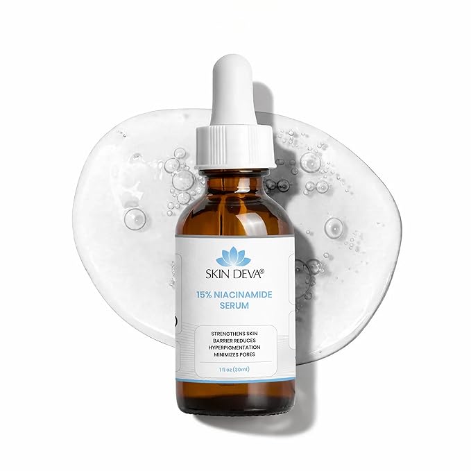 Skin Deva 15% Niacinamide Serum with Vitamin B3 – Pore Appearance & Oil Balance Facial Serum, Lightweight Formula for Smooth, Even-Looking Skin - 1 Fl Oz