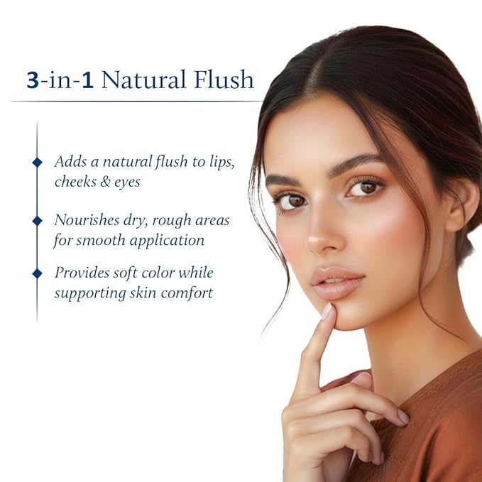 Blue Nectar Lip Tint Stain for Sheer Nude Tinted Lips | Hydrating Lip Tint, Color Infused, with Shea Butter for Natural Looking Finish (0.35 Oz)