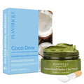 PLANTIFIQUE Facial Sheet Mask Coco Dew 5 Pack – Moisturizing Face Mask with Coconut and Korean Skincare Clay Mask – Hydrating Mud Mask with Avocado & Superfoods