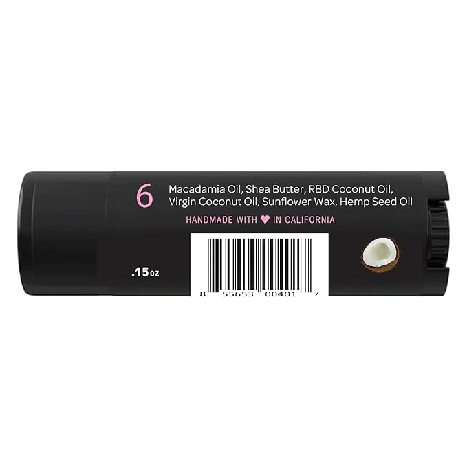 Ellovi Natural Lip Butter Lip Balm - Original - Pure Enough to Eat - Made With Just 6 Vegan Ingredients - Moisturizing Lip Care for All Day Hydration (2-Pack)