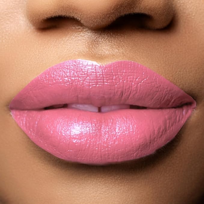 Honeybee Gardens Truly Natural Long Lasting Lipstick, Valentine, True Medium Pink, Naturally Hydrating & Nourishing, Vegan, Gluten-Free & Cruelty-Free, 0.11 oz / 3 g