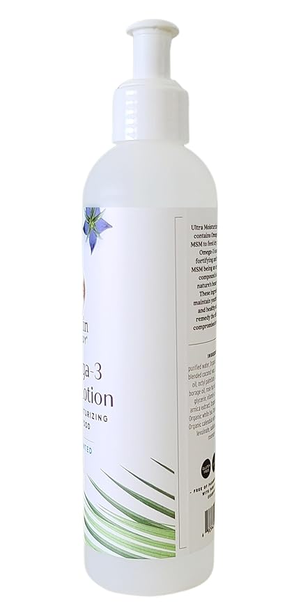 Griffin Remedy Omega-3 Body Lotion-Unscented with Organic MSM and Essential Oils, Ultra Moisturizing, All Natural, Paraben Free, Sulfate Free 8 fl oz