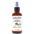 PURA D'OR 4 Oz Organic Jojoba Oil - USDA Certified - 100% Pure & Natural Moisturizer - Cold Pressed, Unrefined, Hexane Free Base Carrier Oil For DIY Skin Care, Hair, Body, Hair Relaxer, Face & Nails