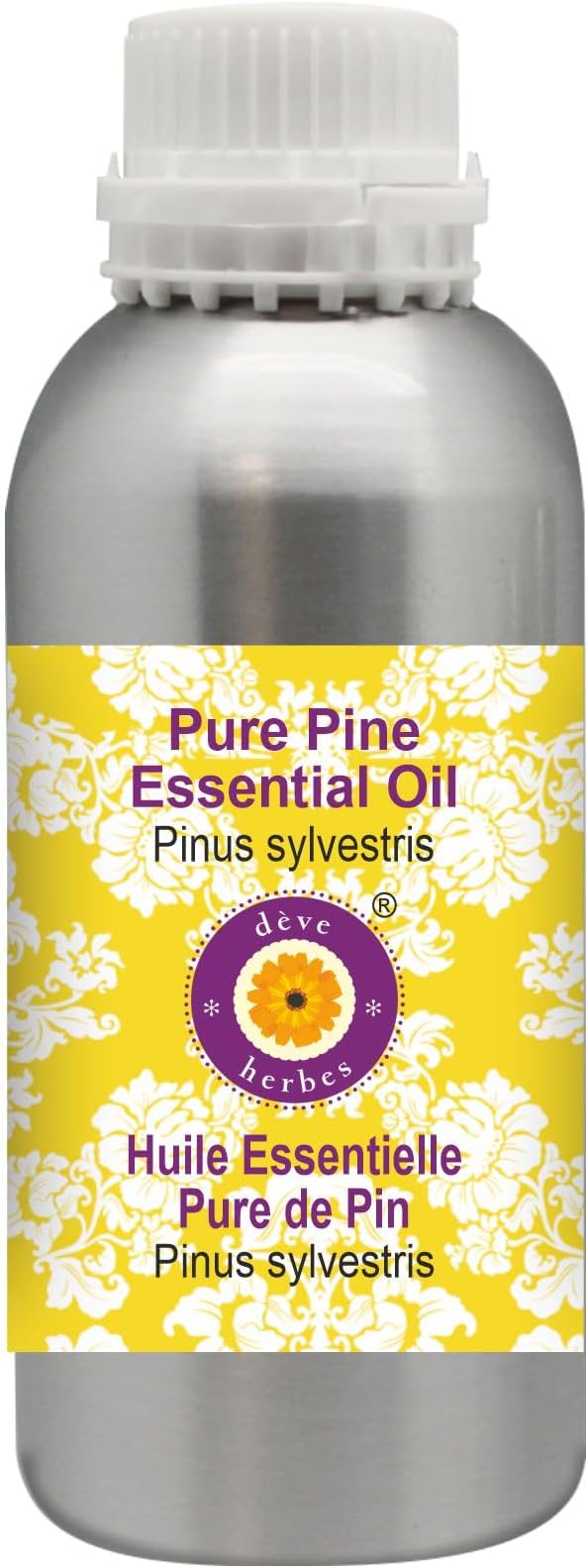 Deve Herbes Pure Pine Essential Oil (Pinus sylvestris) Steam Distilled 630ml (21 oz)