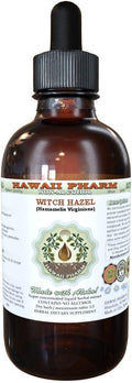 Hawaii Pharm Witch Hazel Alcohol-Free Liquid Extract, Witch Hazel (Hamamelis Virginiana) Dried Leaf Glycerite Natural Herbal Supplement, USA 4 fl.oz