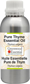 Greenwood Essential Thyme Essential Oil (Thymus vulgaris) Steam Distilled 1250ml (42 oz)