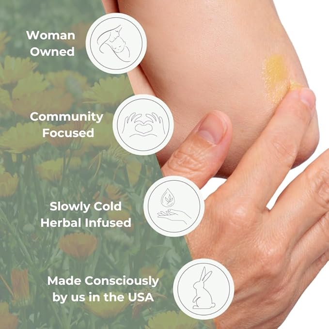 Ora's Amazing Herbal Travel Size Makeup Remover Balm, Mascara and Waterproof Makeup Removal, Calendula Cleansing Cream with Ceramide Support and Licorice, Plastic Free Fragrance Free Skincare, 1 oz