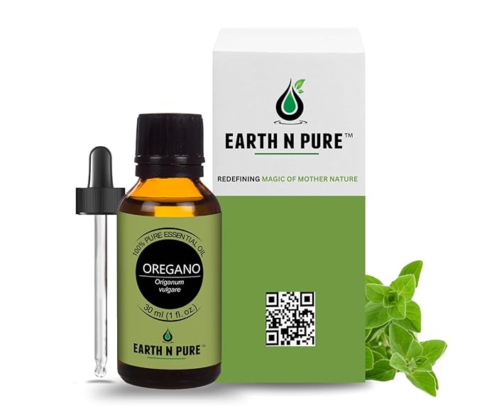 Earth N Pure Oregano Essential Oil Undiluted, Natural and Therapeutic Grade with Glass Dropper - 30 ML