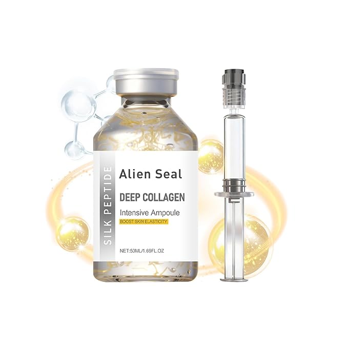 Silk Peptide Intensive Lifting Ampoule | Moisturizes, firms and lifts, Korean anti-aging facial essence, smooths wrinkles, improves elasticity | Christmas gift for women, 50ml/1 ampoule (1pcs, 1)