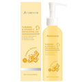 Natural Turmeric & Vitamin C Exfoliating Gel 5.3oz, Gentle Face Scrub for Dull & Dry Skin, Removes Dead Skin