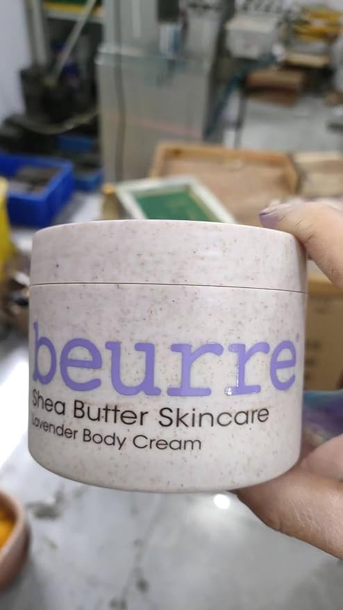 Beurre Shea Butter Body Cream – Whipped Hydrating Body Butter for Smooth, Nourished Skin – Rich Moisturizer with Lavender – Vegan, Plant-Based, Cruelty Free Skincare