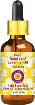 Deve Herbes Pure Betel Leaf Essential Oil (Piper betle) with Glass Dropper Steam Distilled 50ml (1.69 oz)